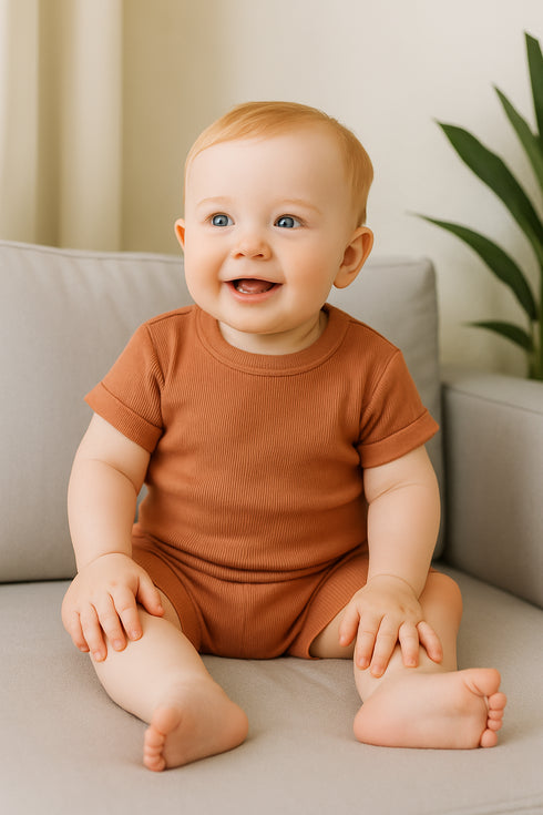 Camel Brown Summer Short Set
