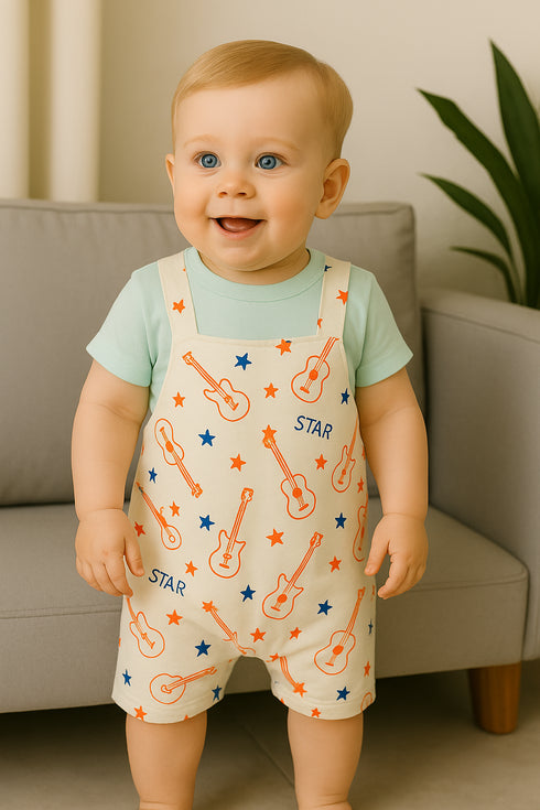 Little Jammer Dungaree Romper