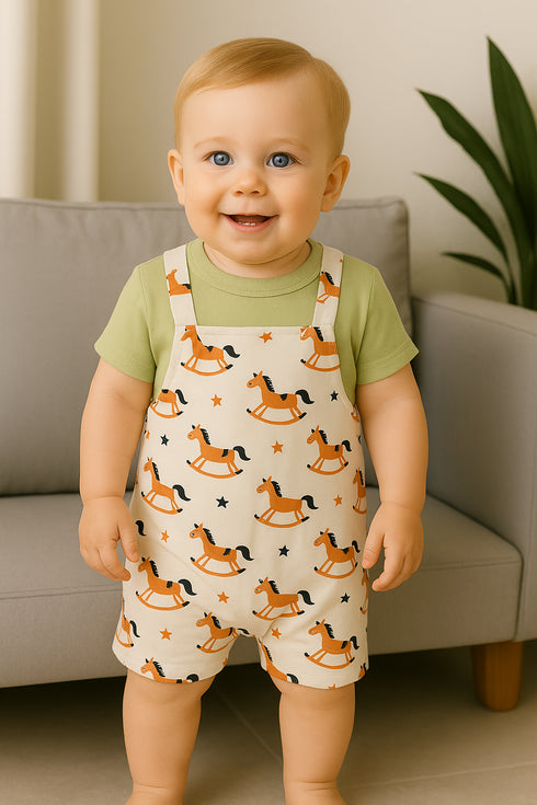 Little Trotters Dungaree Romper