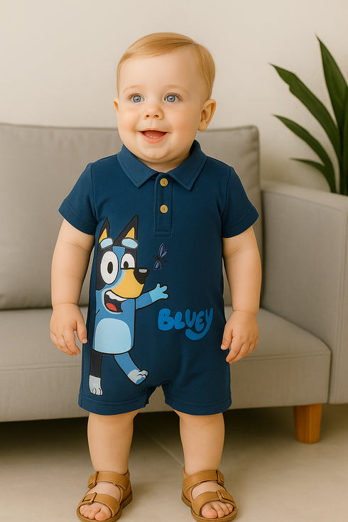 Bluey Themed Polo Romper