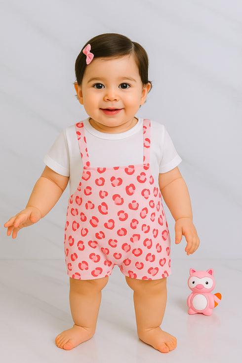 Sweet Spots Dungaree Romper