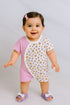 Flowers Printed Raglan Sleeve Romper
