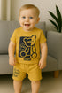 Honey Bun Bear Cotton Short Set