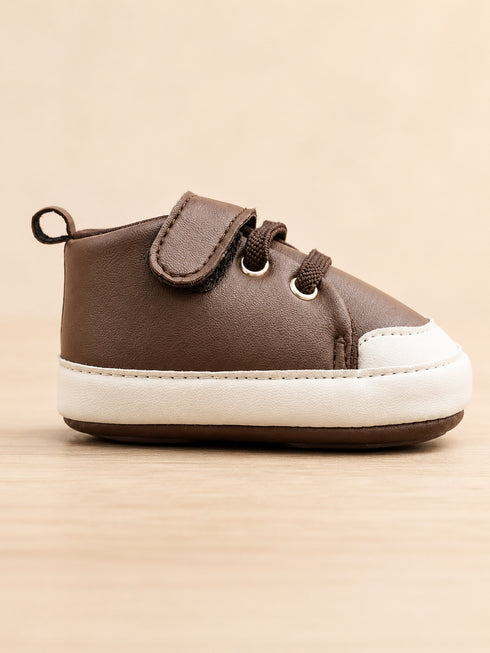 Dark Brown Baby Sneakers
