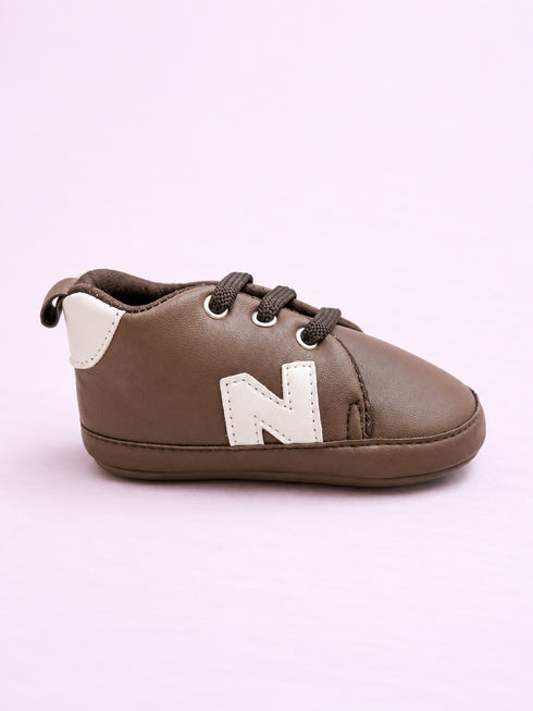 Dark Brown Baby Sneakers
