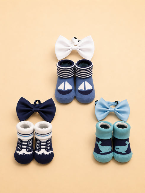 Baby 6-Pcs Headband & Sock Gift Set