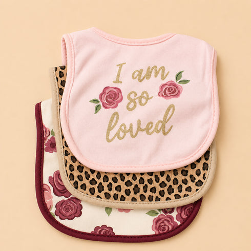 5 Pcs Baby Bibs & Booties Gift Set
