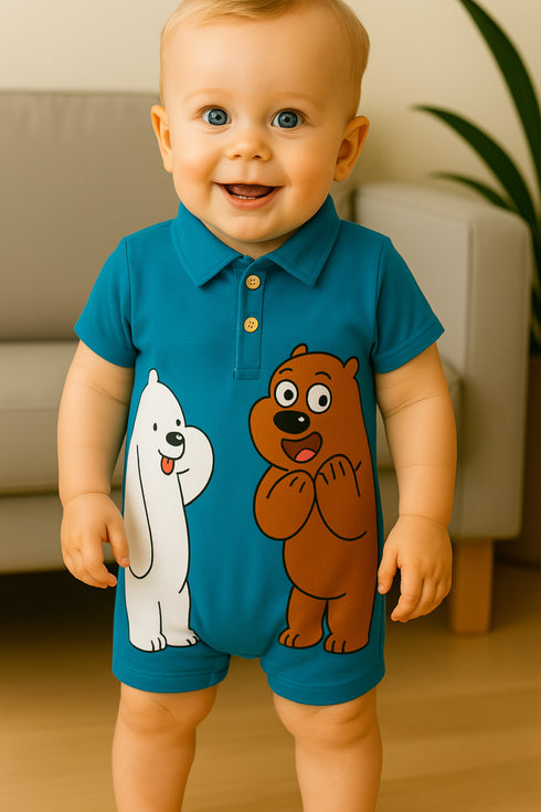 Bear Bros Polo Romper