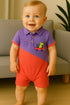Dino Pop Cut & Sew Polo Romper