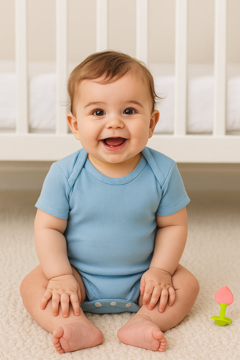Light Blue Frilled Bodysuit