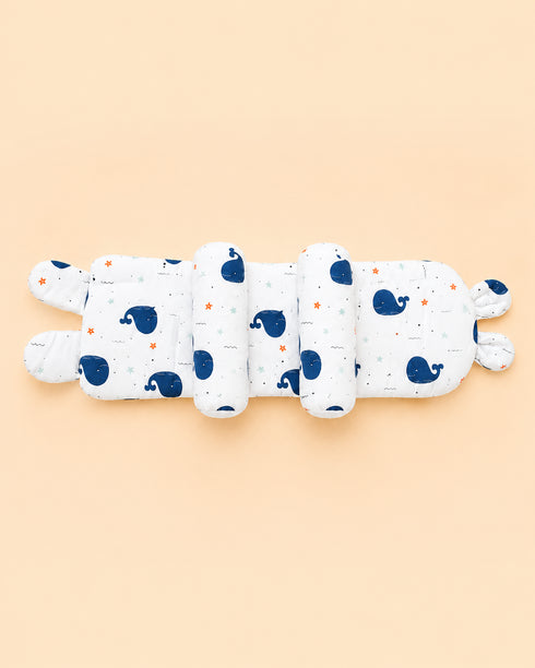 Blue Whale Baby Adjustable Pillow