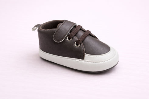 Dark Brown Baby Sneakers