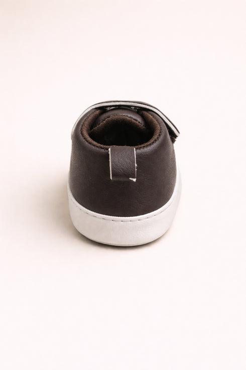 Dark Brown Baby Sneakers
