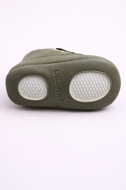 Olive Green Baby Sneakers