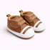 Brown & White Baby Sneakers