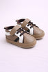 Taupe Strap Baby Sneakers