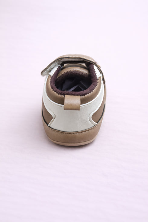 Taupe Strap Baby Sneakers