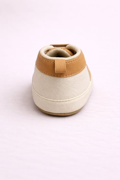 Tan & Cream Classic Baby Sneakers