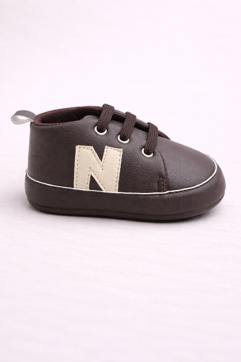 Classic N Baby Sneakers (Brown)