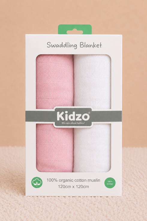 2-Pack Muslin Swaddle Blanket