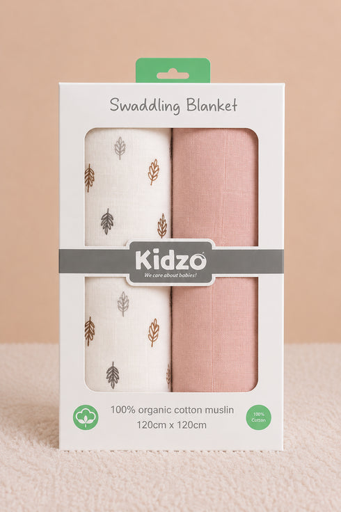 2-Pack Muslin Swaddle Blanket