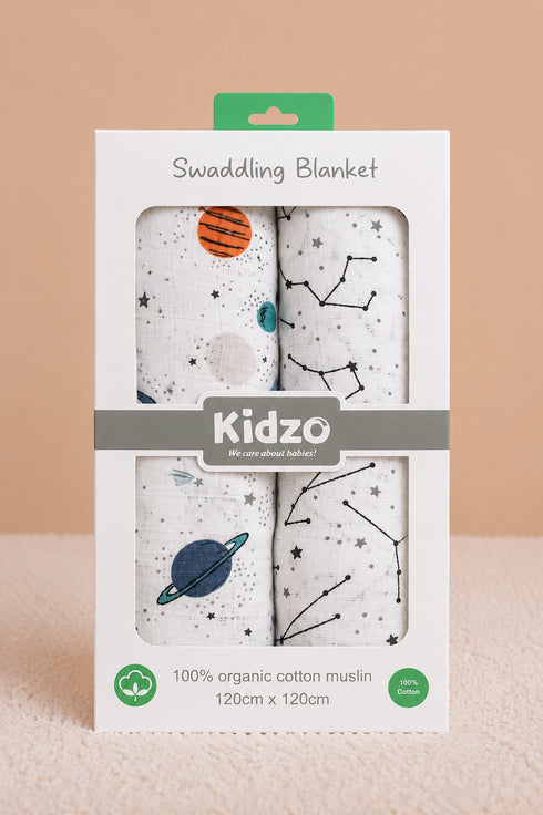 2-Pack Muslin Swaddle Blanket