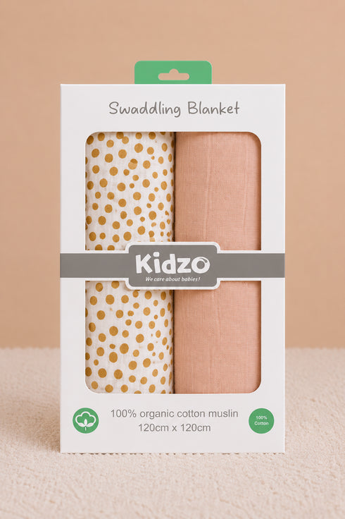 2-Pack Muslin Swaddle Blanket