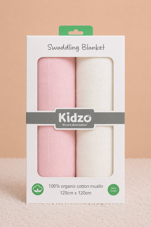 2-Pack Muslin Swaddle Blanket