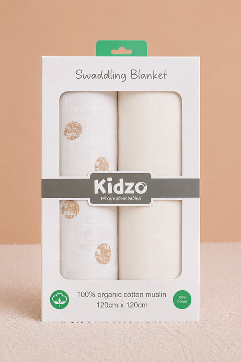 2-Pack Muslin Swaddle Blanket