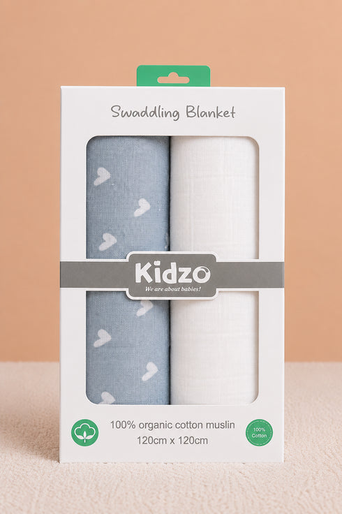 2-Pack Muslin Swaddle Blanket
