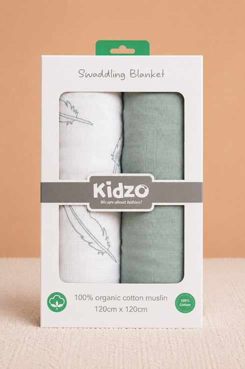 2-Pack Muslin Swaddle Blanket