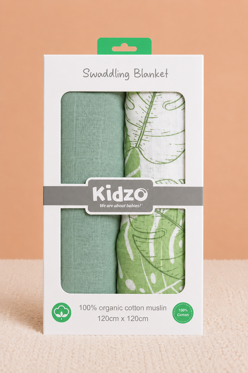 2-Pack Muslin Swaddle Blanket