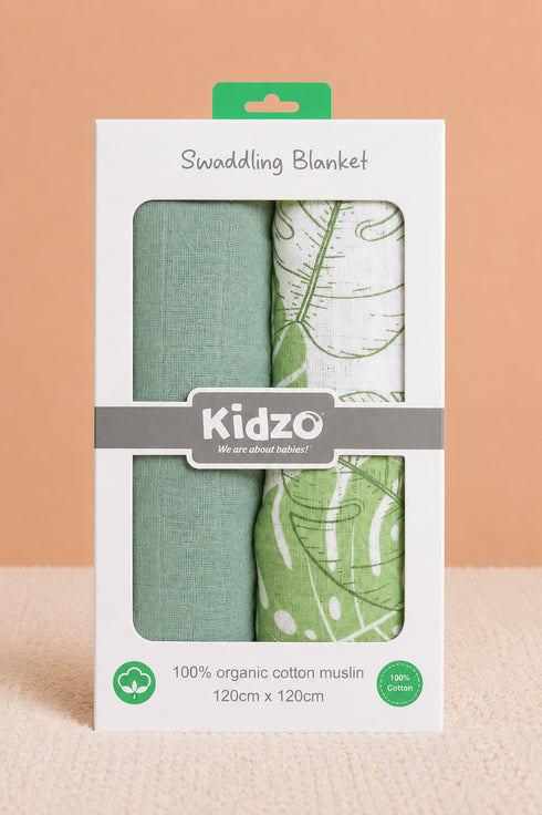 2-Pack Muslin Swaddle Blanket