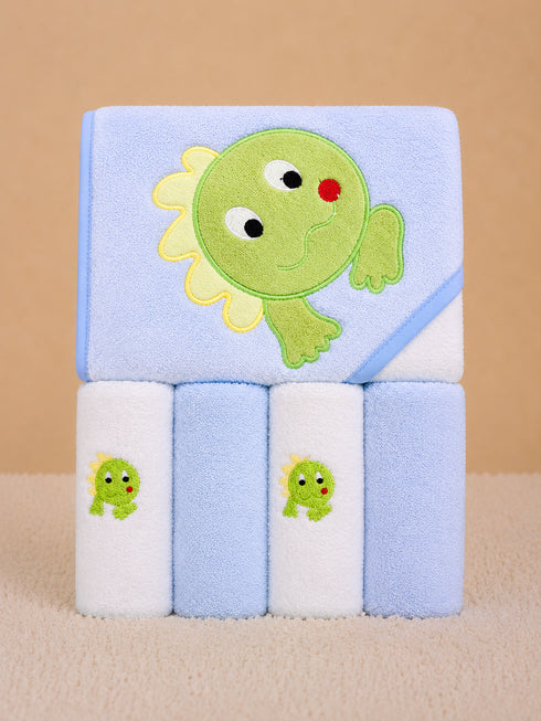 5-Pcs Sunny Baby Hooded Towel Set
