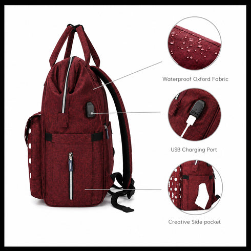 Chicco Baby Multifunction Travel Bag-Maroon