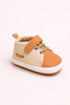 Baby Classic Velcro Strap Sneakers (Brown & White)
