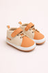 Baby Classic Velcro Strap Sneakers (Brown & White)