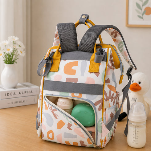 Multi Shape Printed Baby Diaper Bag