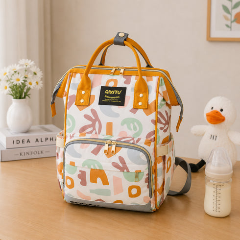 Multi Shape Printed Baby Diaper Bag