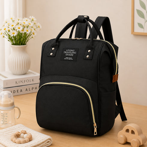 Ultimate Diaper Bag by Living Traveling Share – Black