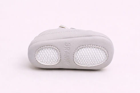 Baby Sneakers with Velcro Straps (Grey)