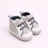 Baby Sneakers with Velcro Straps (Grey)