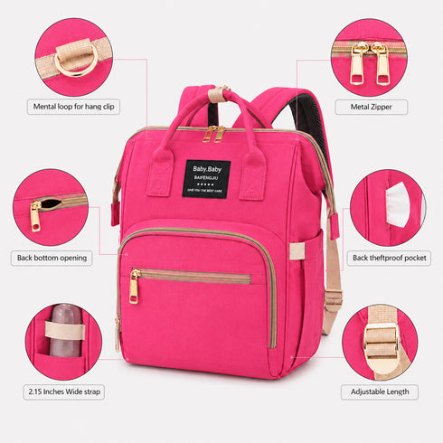 Pink Baby Diaper Bag