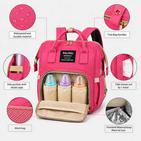 Pink Baby Diaper Bag
