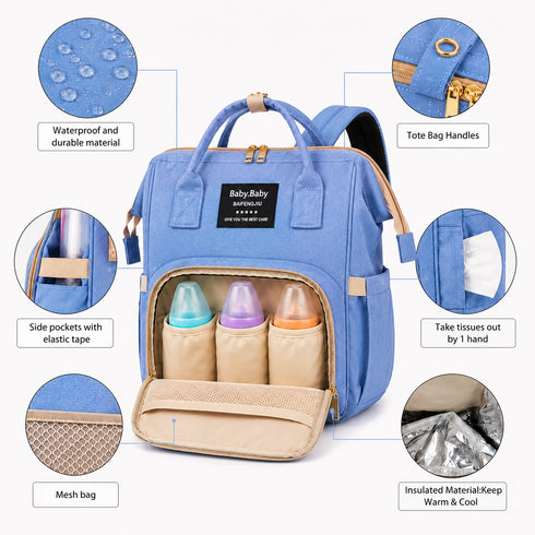 Blue Baby Diaper Bag