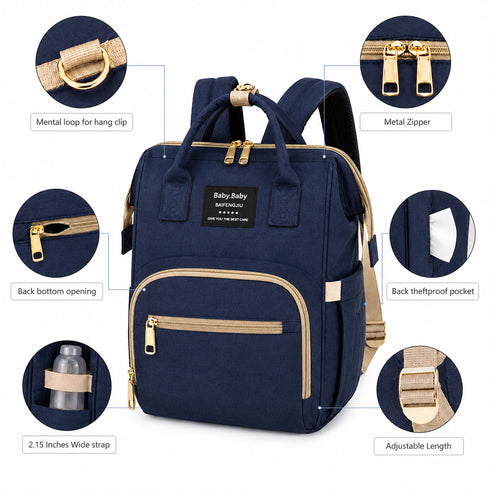 Baby Diaper Bag (Navy)