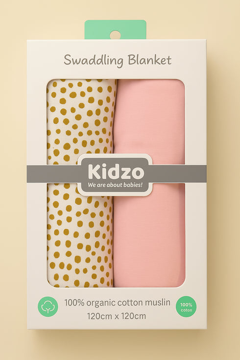 2-Pack Muslin Swaddle Blanket