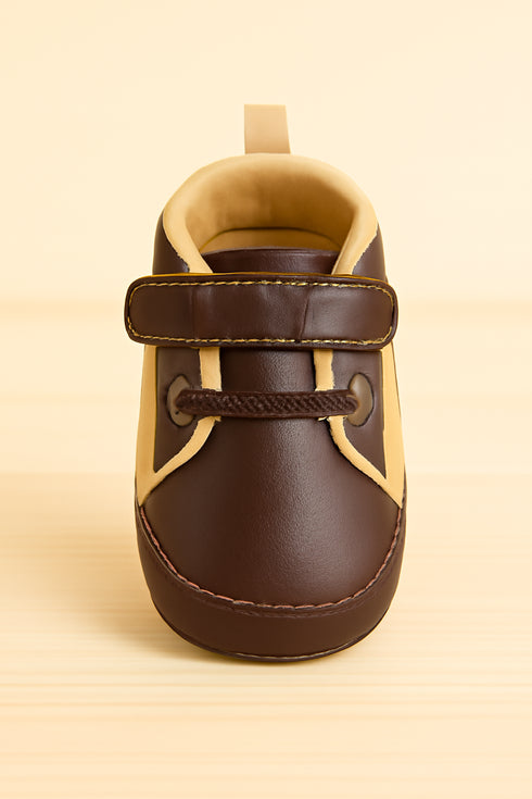 Brown Baby Sneaker with Velcro Strap