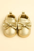 Golden Baby Bow Shoes