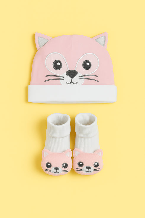 2-Pcs Cap and Bootie Gift Set